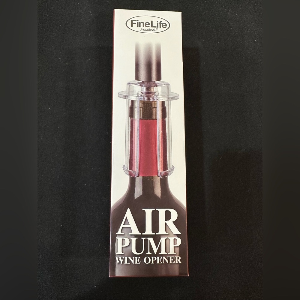 Air pump wine opener